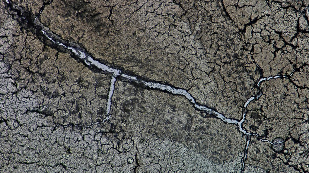 photomicrography, microscopic photography, microscopy art, dried egg white, eggshell membrane, microscopic landscapes, drought photography, dry riverbeds, cracked earth, water scarcity, climate change, El Niño, environmental photography, abstract nature photography, science and art, fine art photography, natural patterns, fracture patterns, evaporation, macro photography, Tian Olivier, Live Slower Look Closer, When Rivers Run Dry